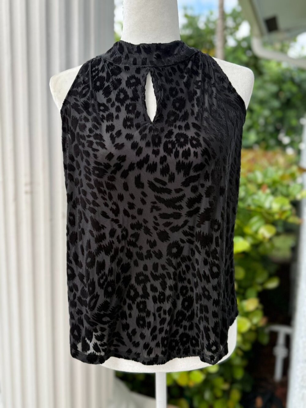 Atina Cristina Burnout Animal Print Tank NWT Size Small